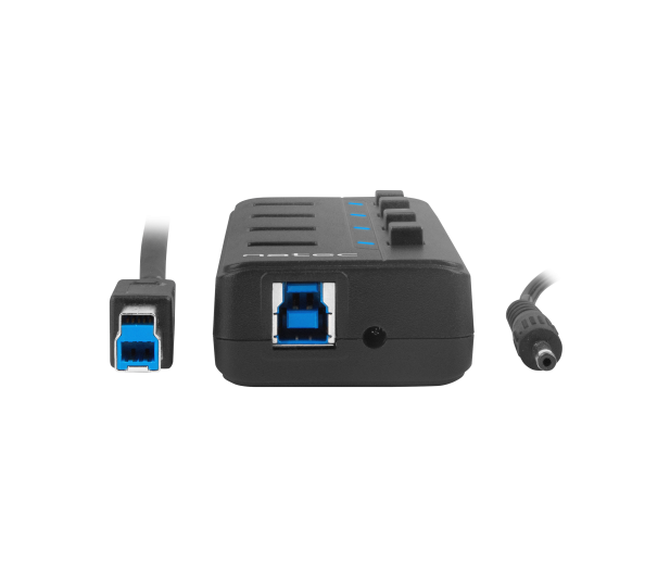 Natec HUB USB 3.0 MANTIS 2 4-PORTY Z WŁĄCZNIKIEM+ZASILACZ - 1470222 - zdjęcie